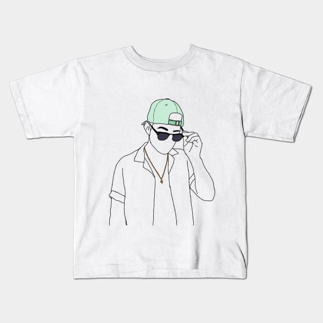 Vincent Visser Kids T-Shirt by SabineHoppakee